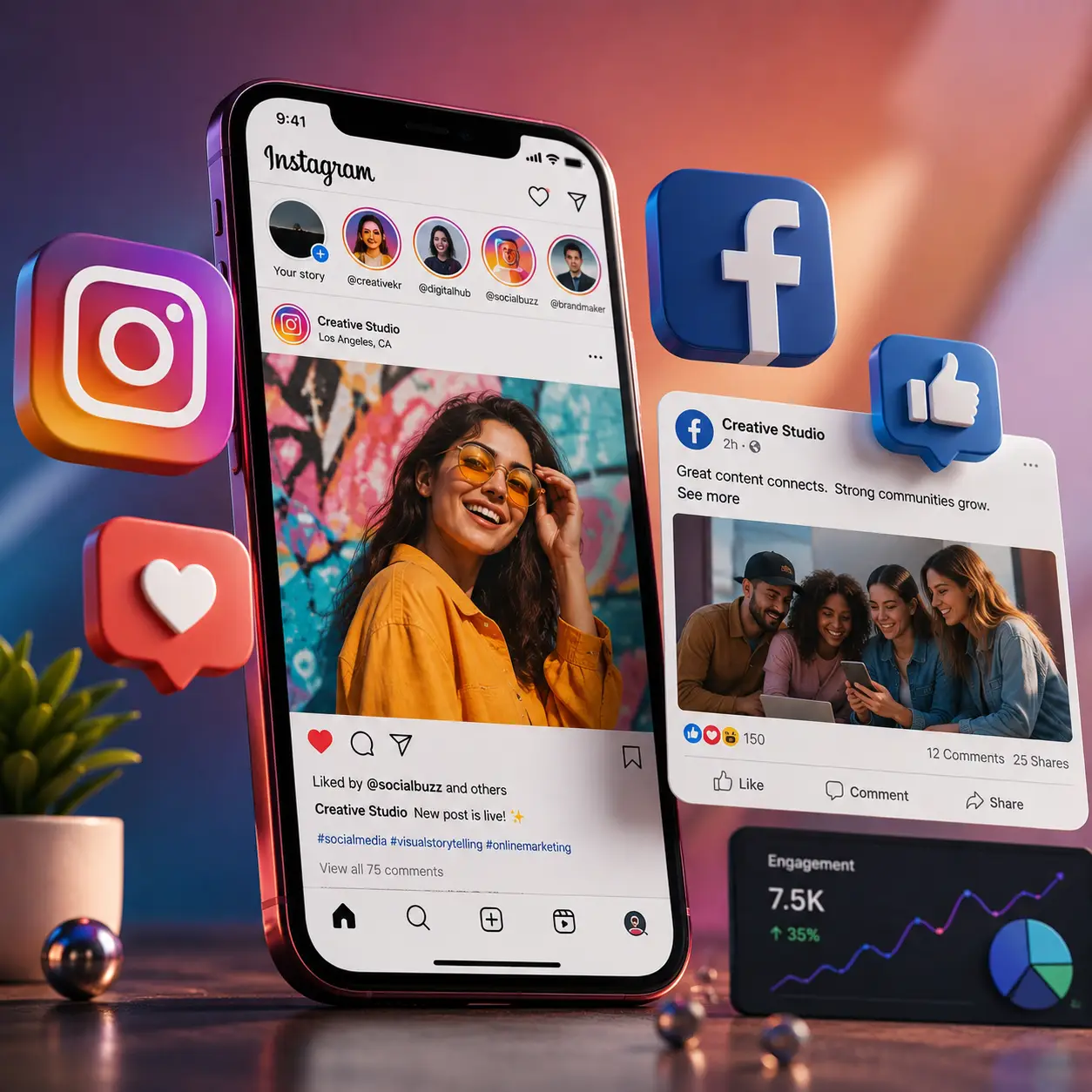 Instagram & Facebook | Social Media Marketing