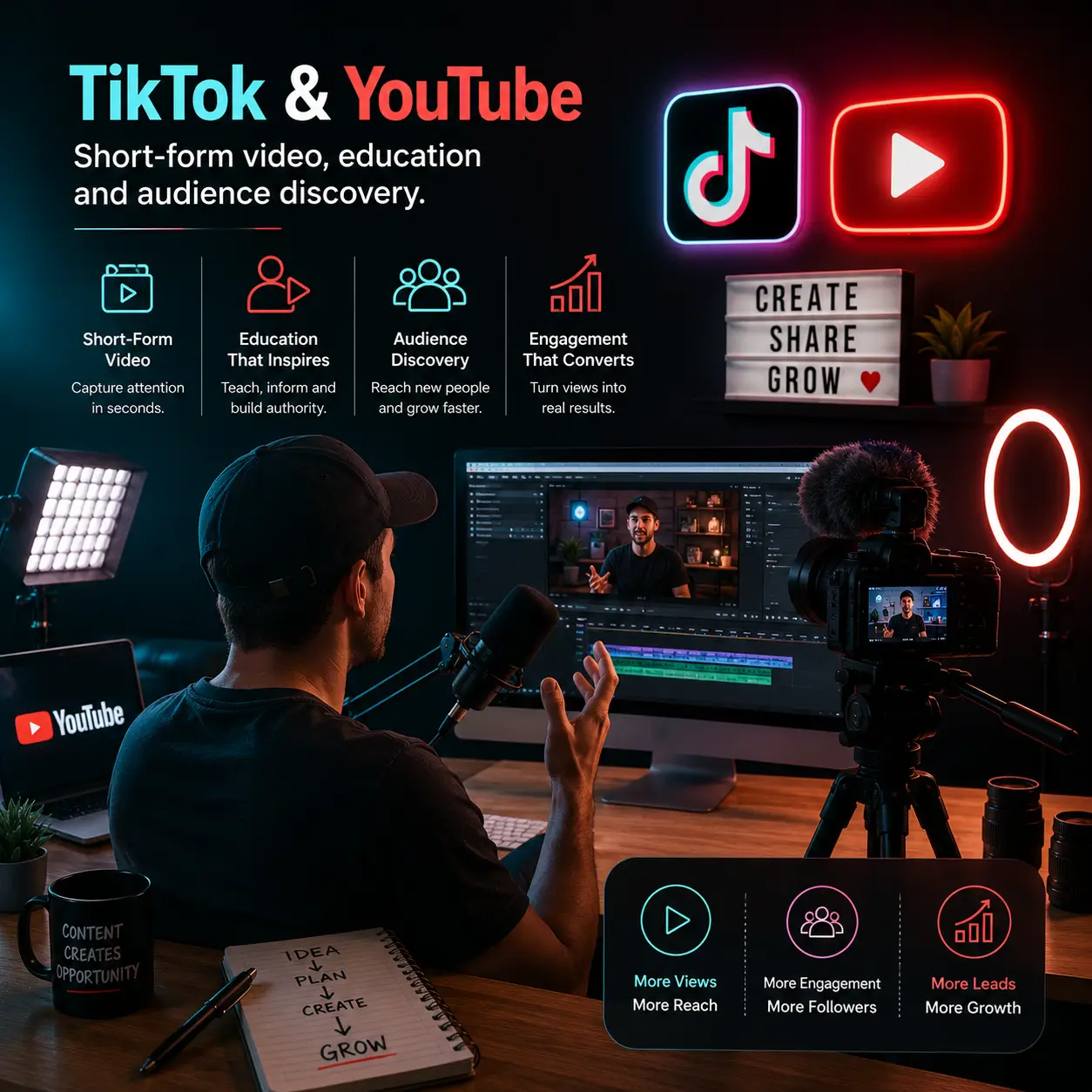 TikTok and Youtube | Social Media Marketing