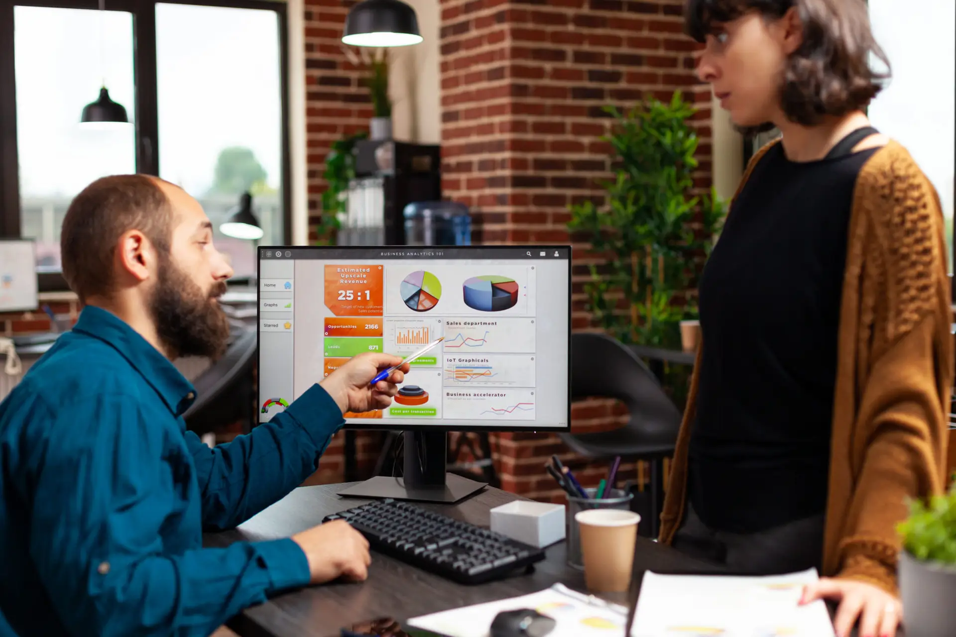 Website professionals reviewing a digital experience and website performance